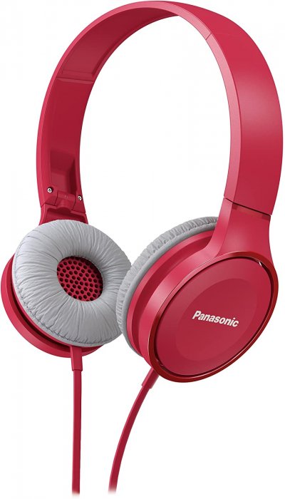Panasonic RP-HF100ME-P On Ear słuchawki (zestaw słuchawkowy, 10 – 23 000 Hz, przetwornica 30 mm, kompaktowa, składana) różowe