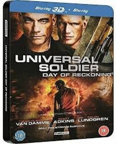 Universal Soldier Day Of Reckoning Steelbook Blu-ray 3D + Blu-ray 2012 