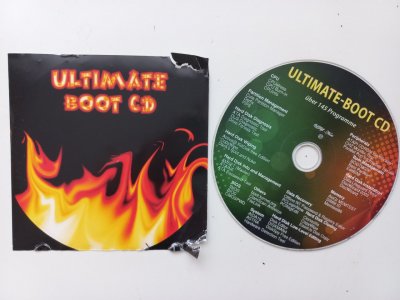Ultimate Boot CD / logiciel d´assistance et d´aide urgente pour les systèmes d´exploitation Windows 10 / 8 / 7 / Vista / XP (32 & 64 Bit)