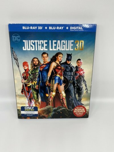 Justice League Blu-ray 3D+ Blu-ray + Digital 2018 