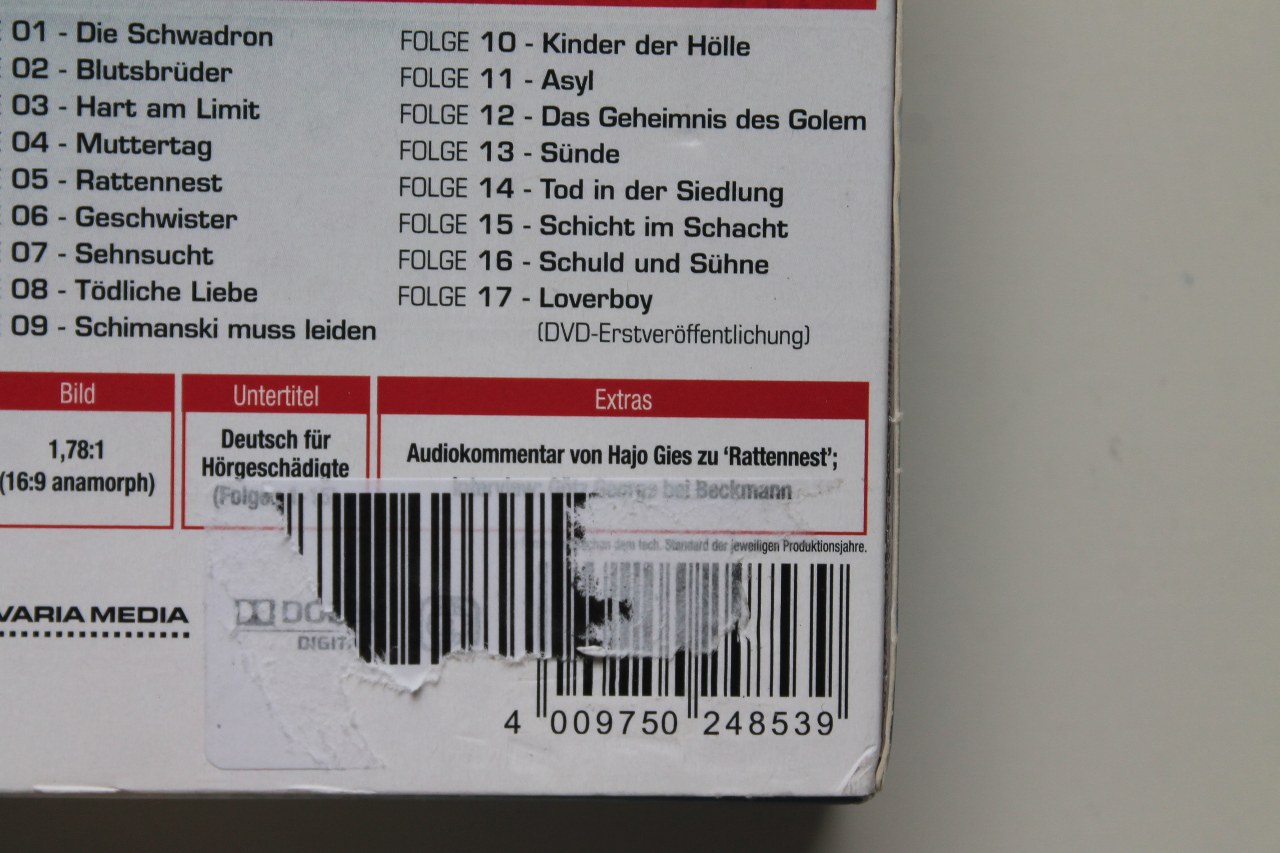 4009750248539 Schimanski - Die Gesamtkollektion - Alle 17 Filme auf 9 DVDs inkl. 
