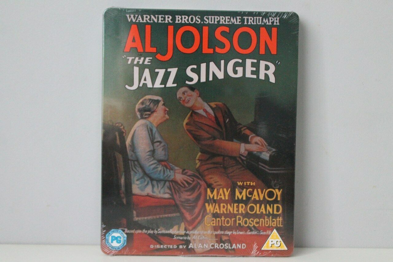 5051892123686 The Jazz Singer 1927 Blu-ray + UV Copy 2013 Region Free STEELBOOK NEW SEALED