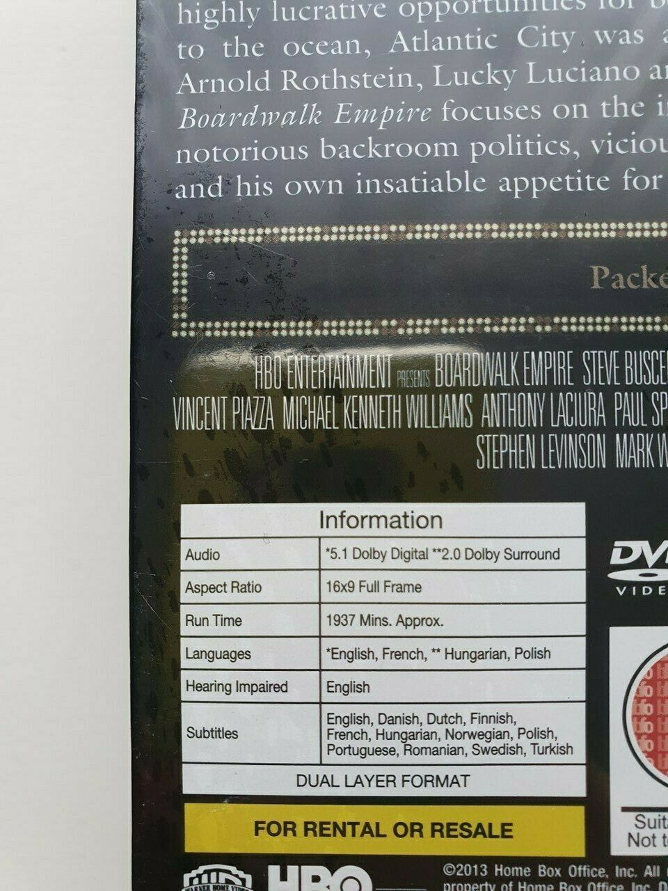 5051892130615 Boardwalk Empire: The Complete Seasons 1, 2, 3 DVD 2013 BOX SET NEW SEALED