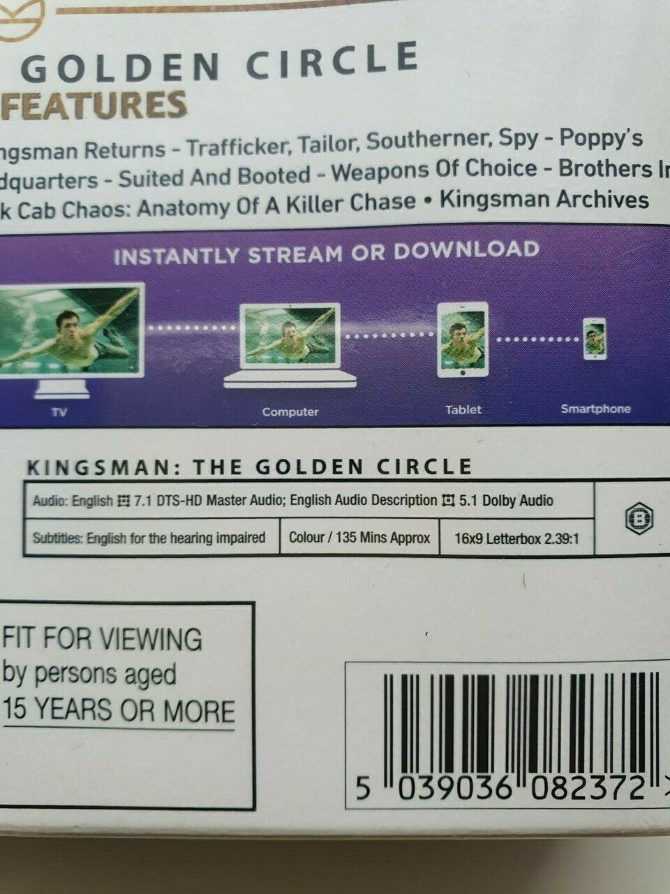 5039036082372 Kingsman - 2-movie Collection Blu-ray 2018 English BOX SET NEW SEALED