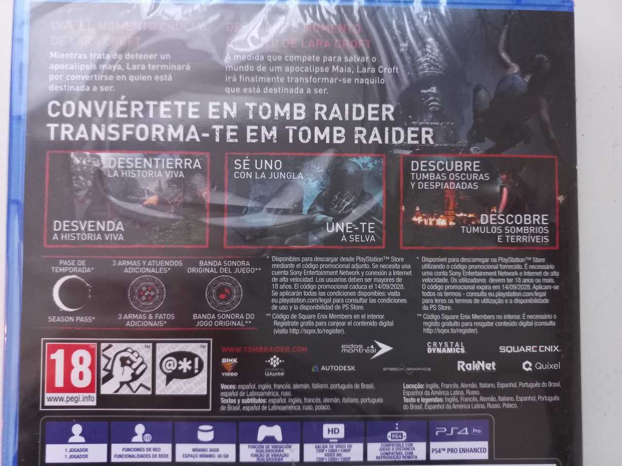 5021290081611 Shadow of the Tomb Raider - Croft Edition Sony PlayStation 4 2018
