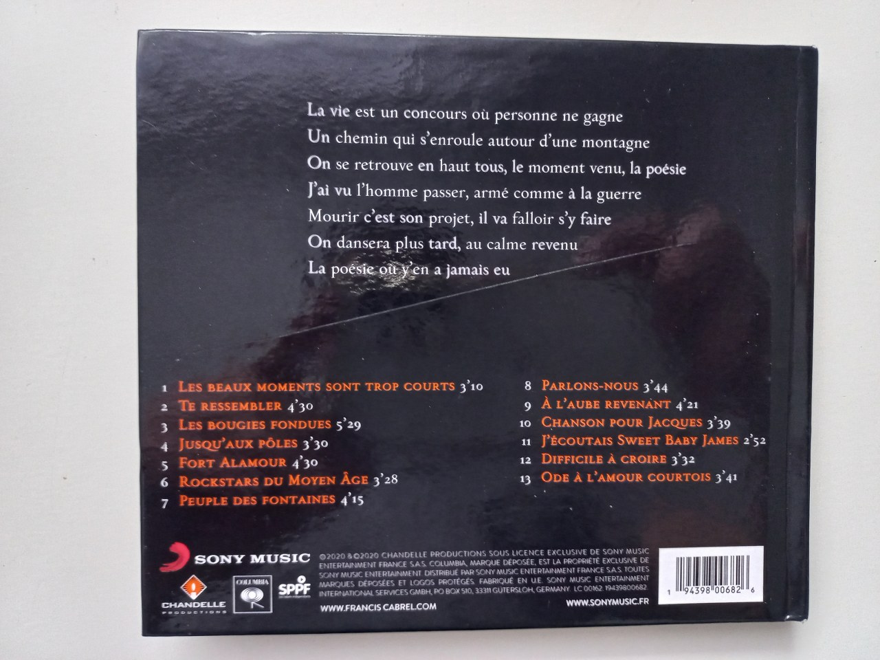 19439800682 Francis Cabrel – A Laube Revenant CD Album 2020