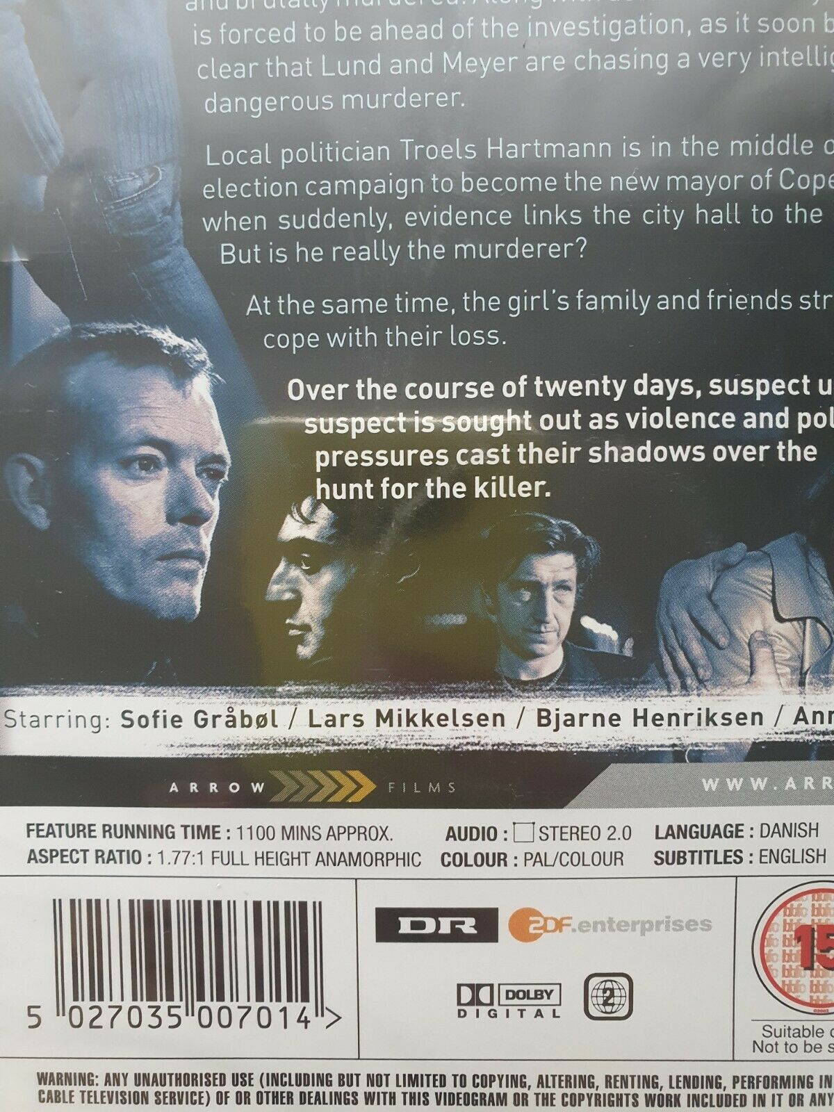 5027035007014 The Killing - Complete Season One - Series 1 DVD 2011 Danish English  NEW SEALED