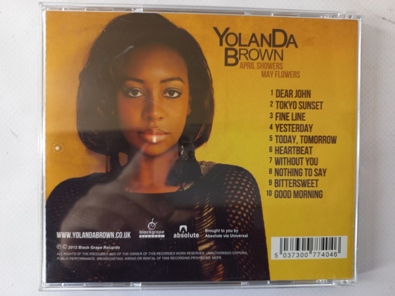 5037300774046 YolanDa Brown (2) – April Showers May Flowers CD UK 2012