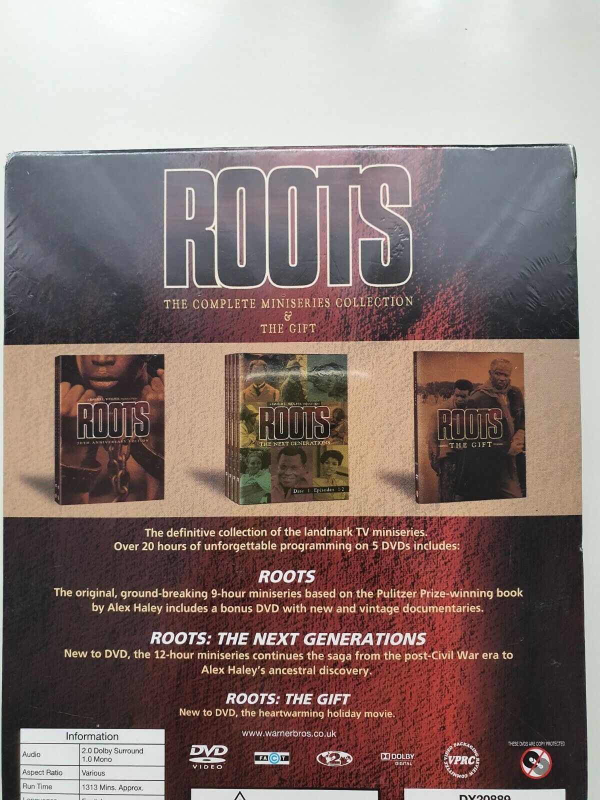 7321902208893 Roots - The Complete Miniseries Collection & The Gift DVD 2011 BOX SET NEW