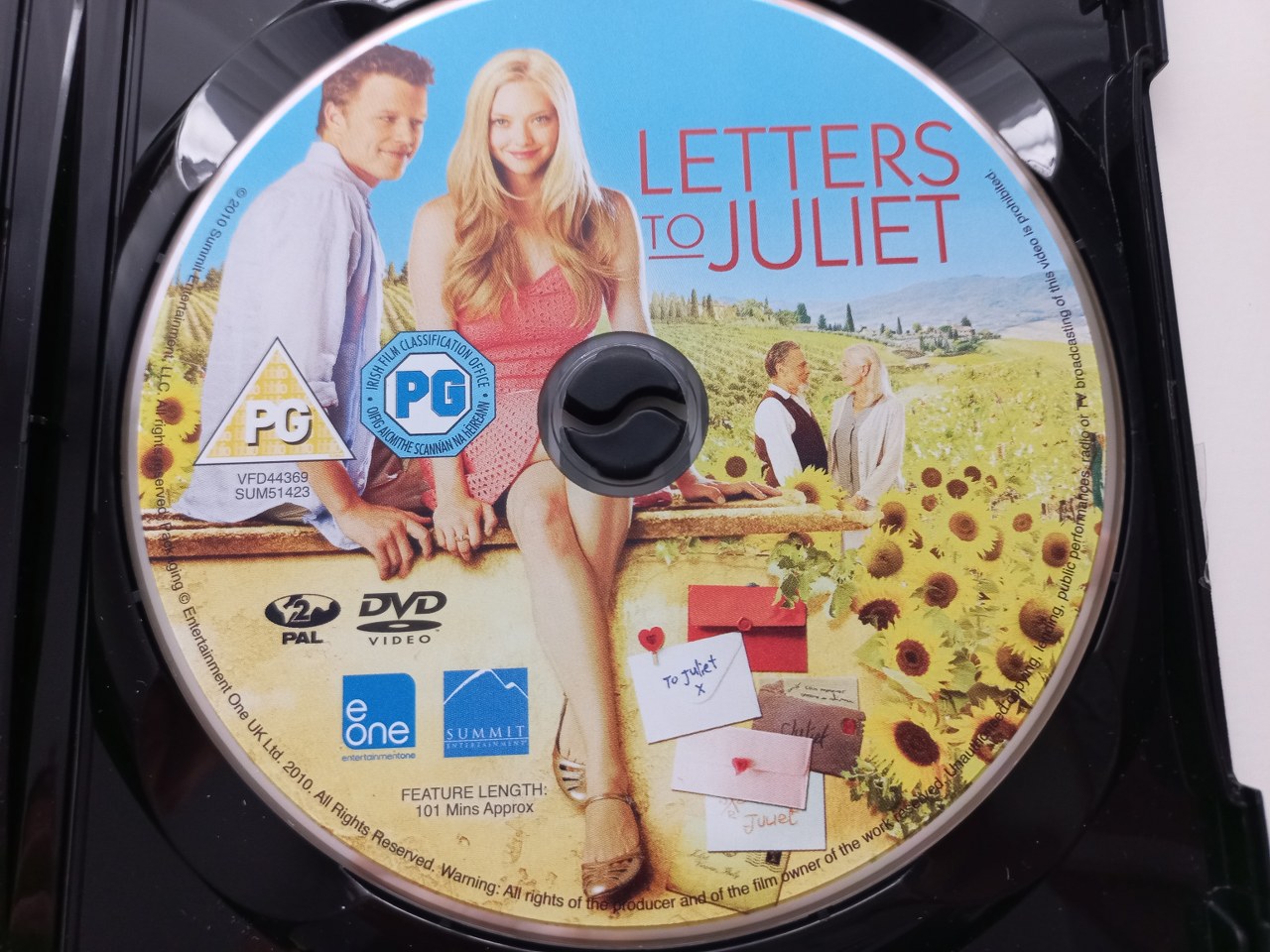 Letters to Juliet DVD, 2010