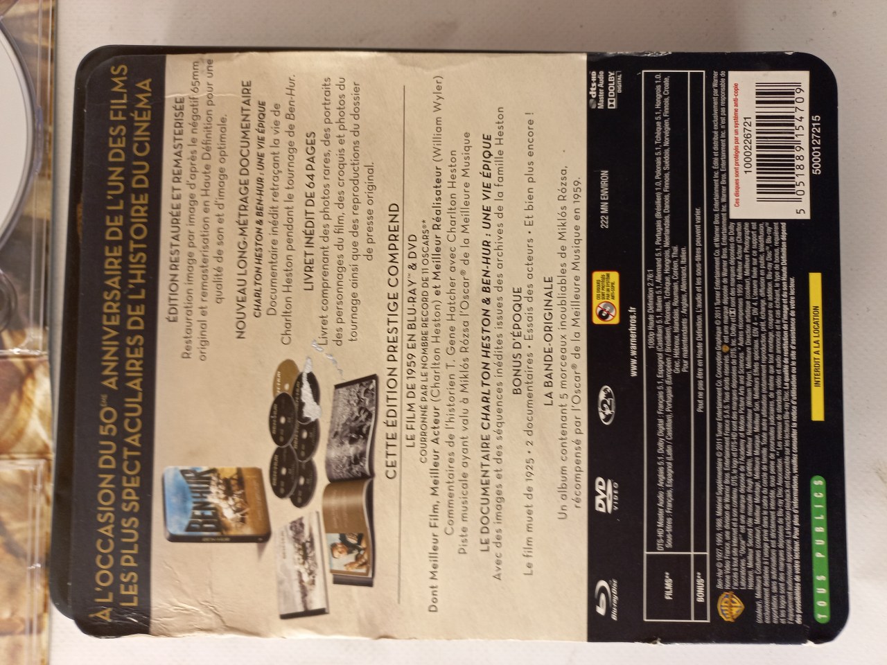 5051889154709 Ben-Hur (6 Blu-ray DVD) Ultimate Edition FRANCE 2011