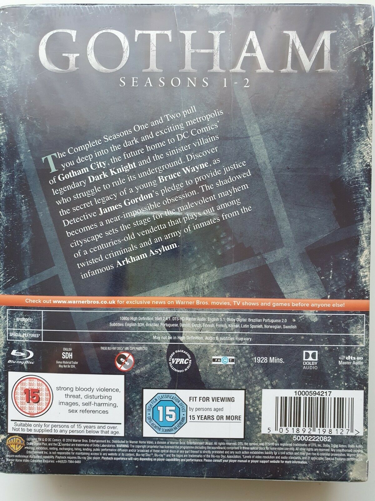 5051892198127 Gotham Seasons 1 - 2 Blu-ray 2016 Complete Series 1 & 2 BOX SET NEW SEALED