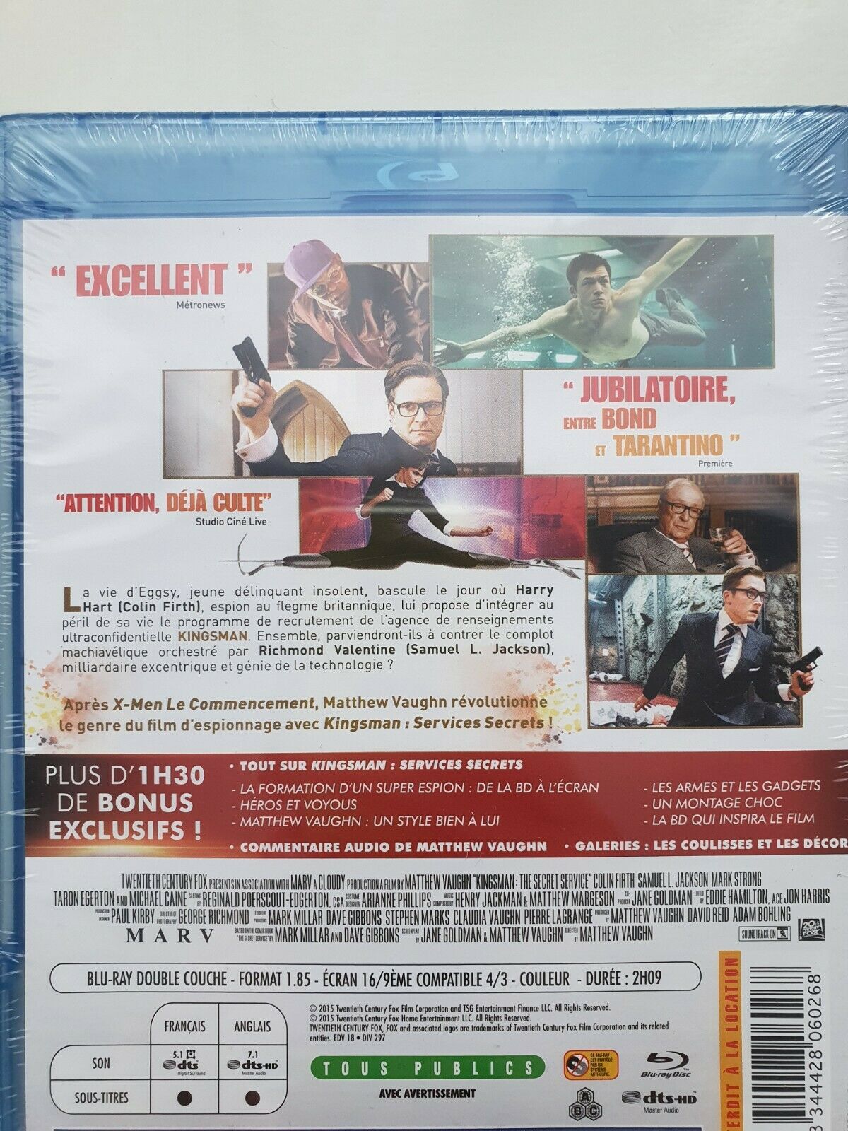 3344428060268 Kingsman: Services Secrets Blu - ray 2015 