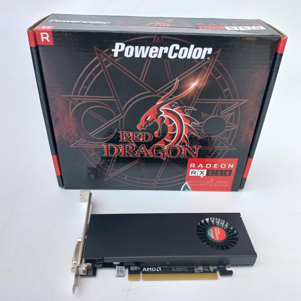 4713436173960 PowerColor RX 550 4GB Red Dragon LP AXRX 550 4GBD5-HLE