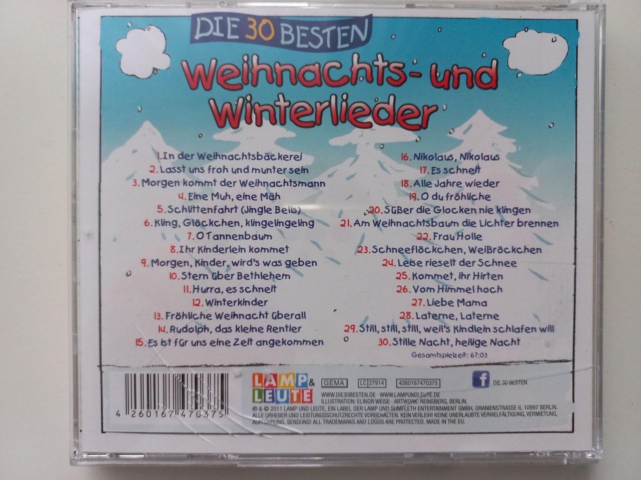 4260167470375 Simone Sommerland, Karsten Glück Und Die Kita-Frösche – Die 30 Besten Weihnachts- Und Winterlieder CD 2011