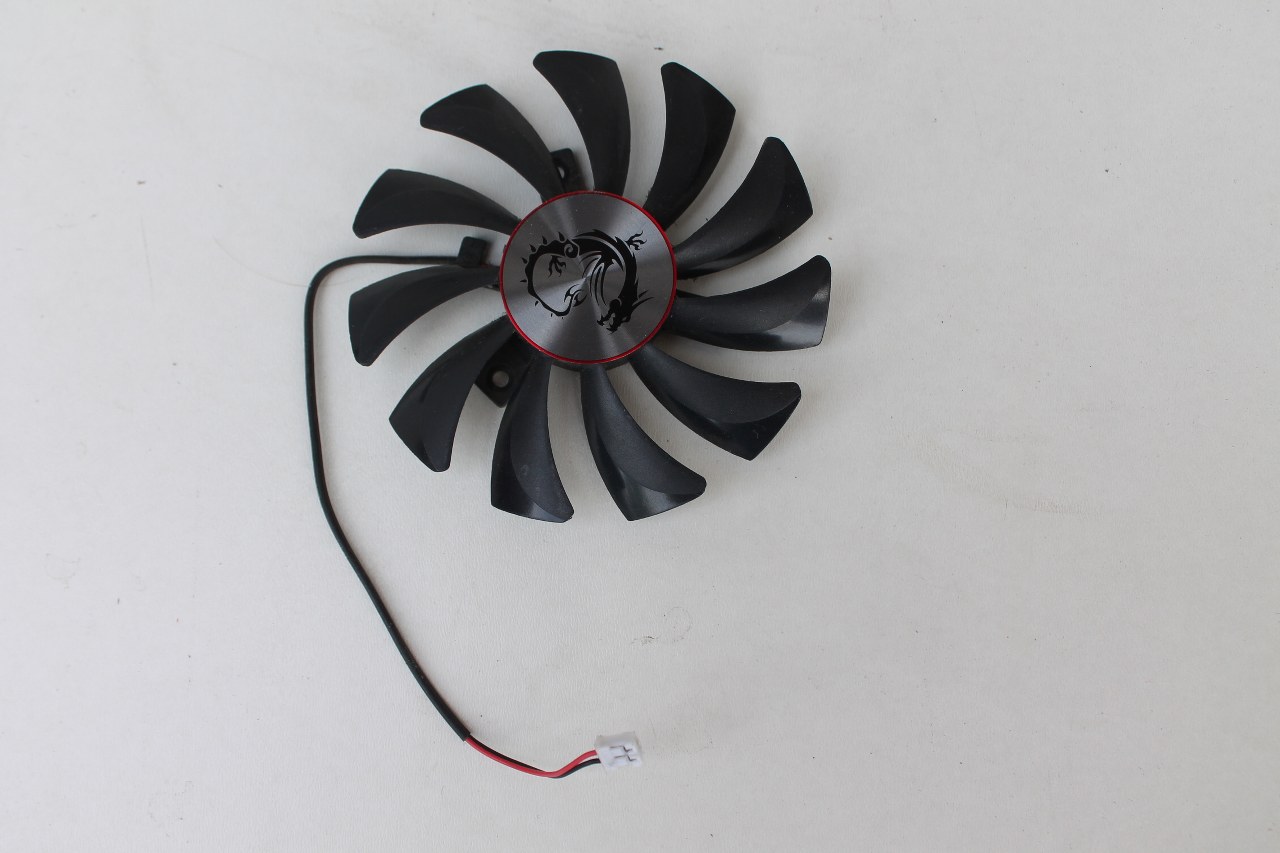 HA9010H12F-Z Wentylator ONG HUA HA9010H12F-Z 12V 0.57A 3000RPM MSI 1050 1050Ti GAMING X (85mm)