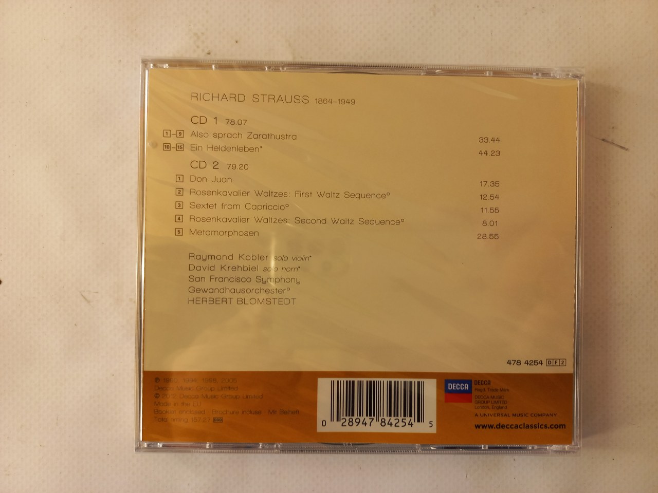 028947842545 San Francisco Symphony-Metamorphosen 2x CD EU 2005