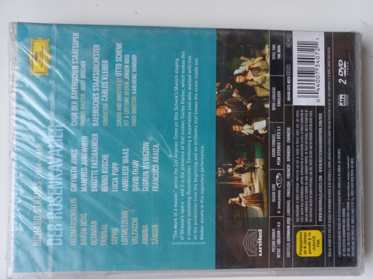 044007340721 Der Rosenkavalier - Bayerisches Staatsoper (Kleiber) Product Key Features DVD 2005