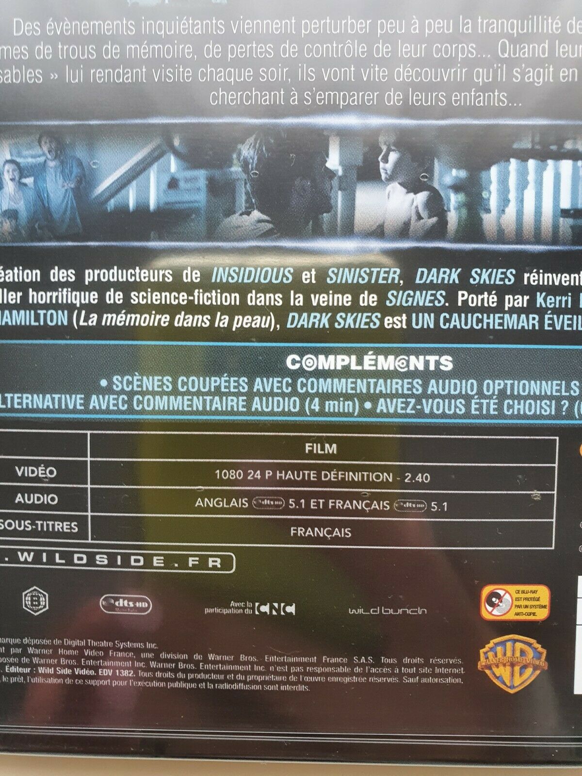	 3700301037619 Fiche détaillée - Dark Skies (Blu-ray) 2013 French NEW SEALED 