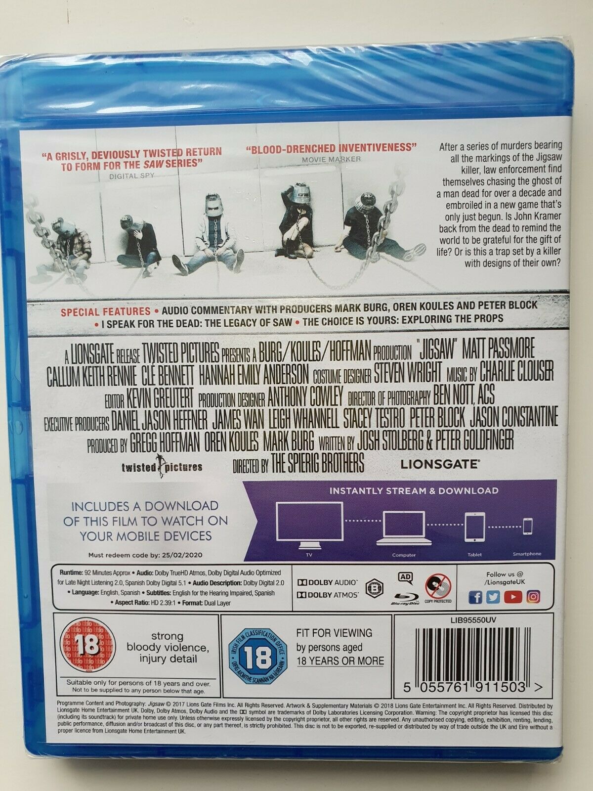 5055761911503 Jigsaw  Blu-ray 2018