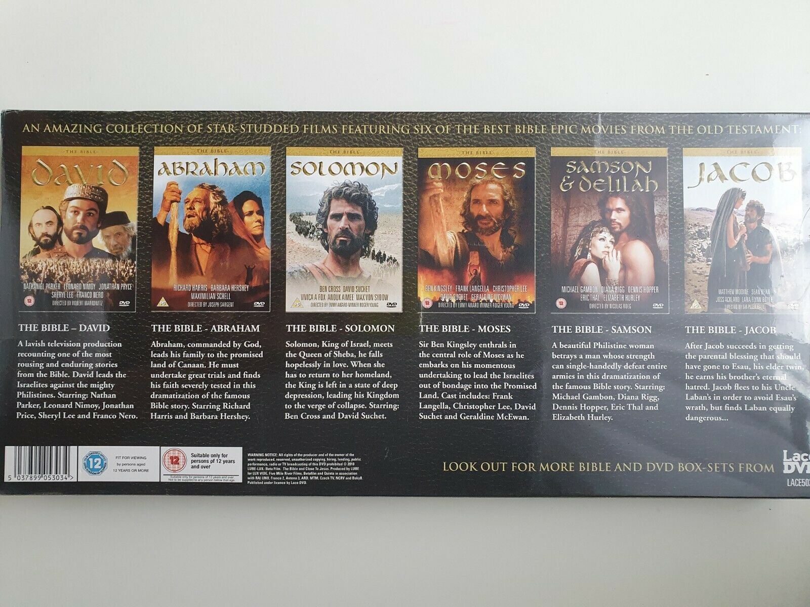 5037899053034 The Bible Epic Movie Collection 6 disc DVD Ben Kingsley 2010 BOX SET  NEW SEALED