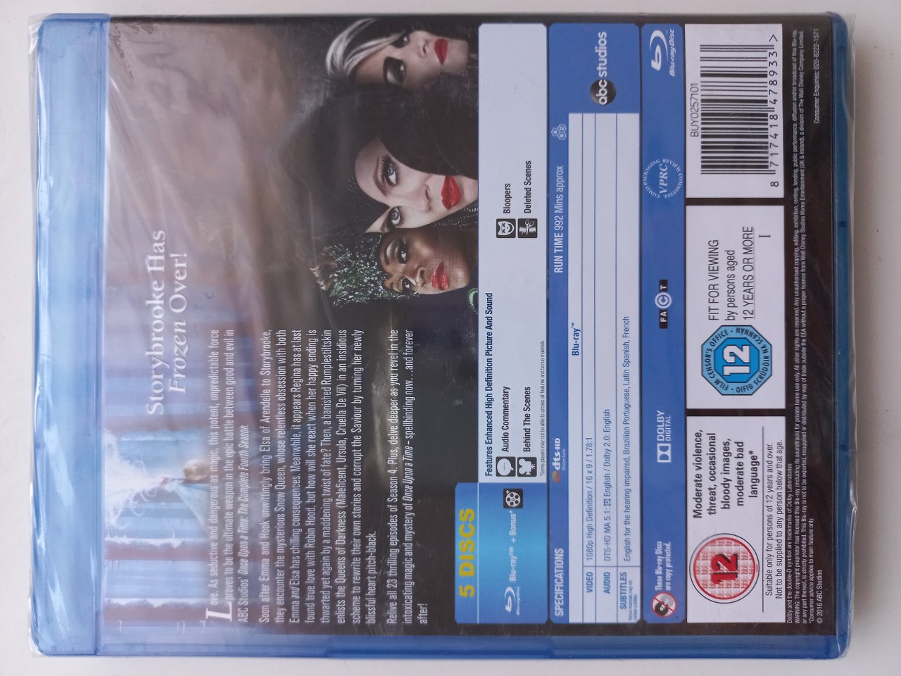 8717418478933 Once Upon A Time: The Complete Fourth Season Blu-ray 2016
