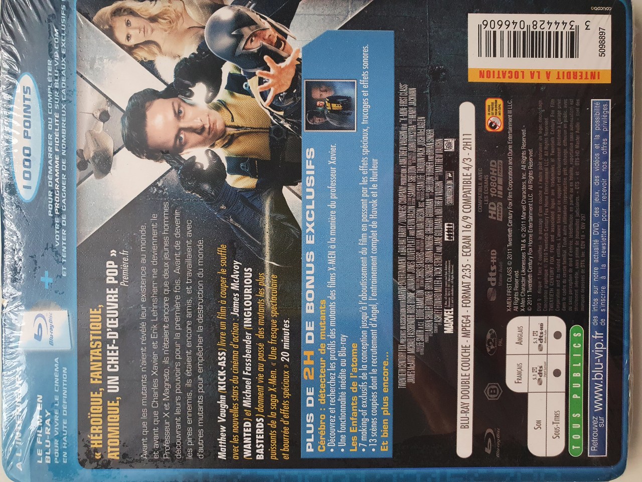 3344428046606 X-MEN-Le Commencement (UK IMPORT) Blu-Ray 2017