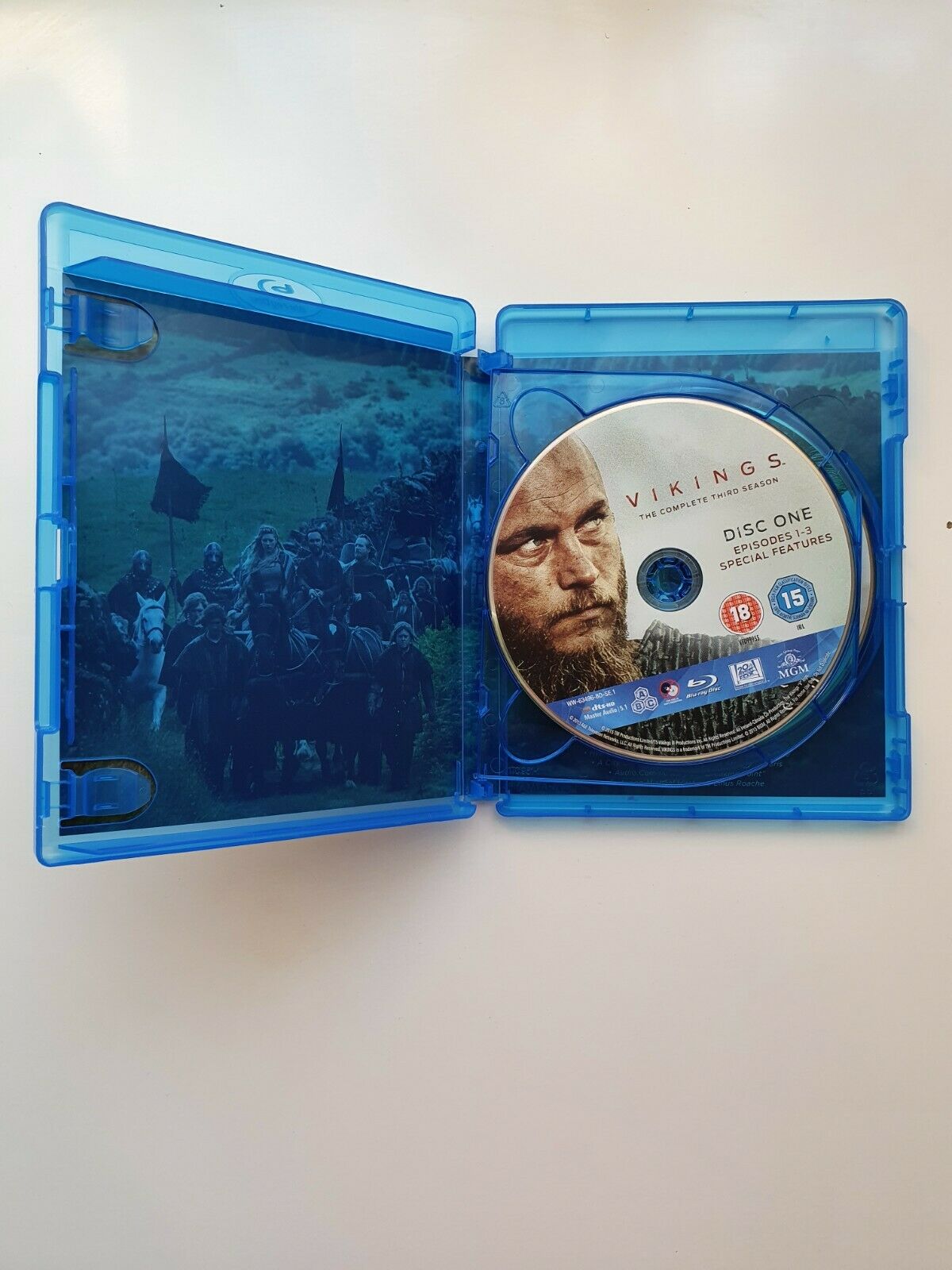 5039036073226 Vikings: The Complete Season 3 Blu - ray 2015 DVD J. Hall, T. Murphy EN LIKE NEW
