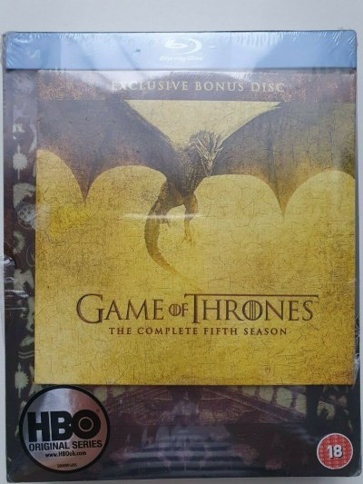 Game Of Thrones: The Complete Fifth Season Blu-Ray 2016 BONUS DISC NEW SEALED
