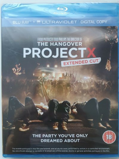 Project X Extended Cut Blu-Ray + UV 2012 