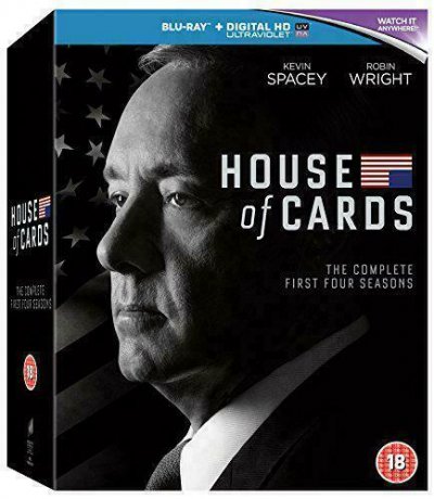 House of cards Seasons 1-4 Blu-Ray + Digital HD Ultraviolet Kevin Spacey NEU