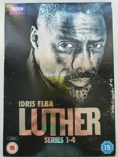 Luther: Series 1 - 4 DVD (2016) Idris Elba cert 15 7 discs EN BOX SET VERY GOOD