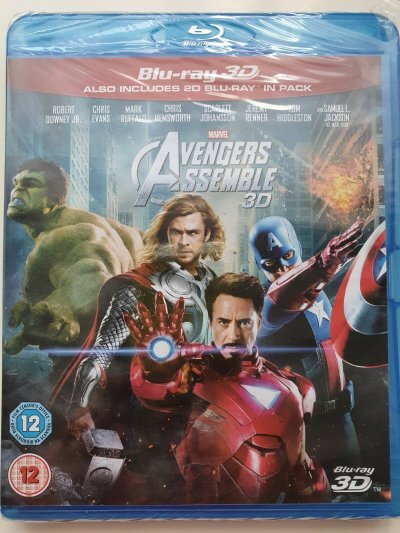 Avengers Assemble 3D Marvel Blu - ray 3D + Blu - ray 2012 English NEW SEALED