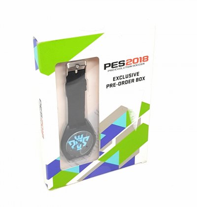 Konami PES 2018 Pro Evolution Soccer Uhr Watch Gaming Videospiel Zubehör schwarz