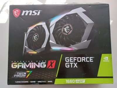 Opakowanie MSI GTX 1660 Super 6GB GAMING X