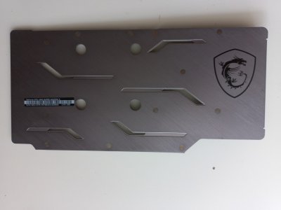 Backplate MSI GTX 1660 6GB Super Gaming X (0050-A87 194107)