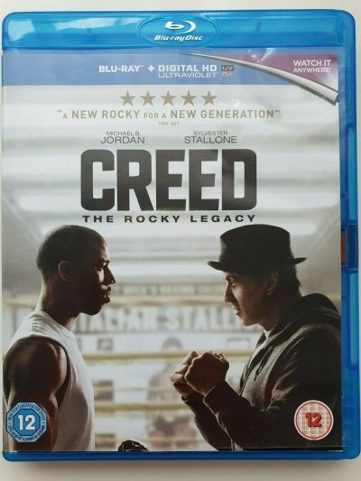 Creed Blu-ray + Digital HD UV 2016 Sylvester Stallone DIR cert 12 NEW NOT SEALED