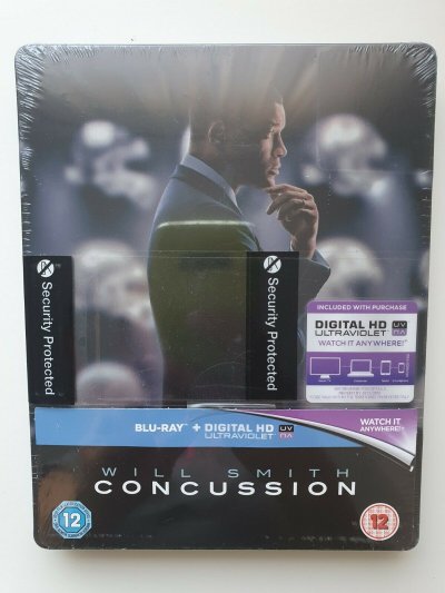 Concussion (Steel Book) Blu-ray 2016 Will Smith English Italian NEW SEALED