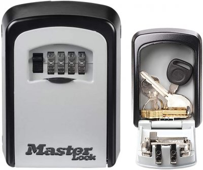 Bezpieczna Skrzynka na Klucze MASTER LOCK [Montaż na Ścianie] - 5401EURD - Select Access Bezpiecznie Przechowuj Klucze, Szary/Czarny, Średni