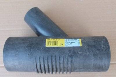 Geberit Odgałęźnik db20, 45 stopni DN 90 x 56, 308054141