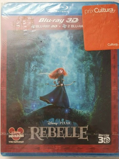 Rebelle Disney Pixar Blu - ray 3D + 2D 2012