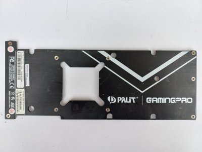 Backplate Palit RTX 2080 Ti 11GB Gaming Pro OC HC0080-1B0