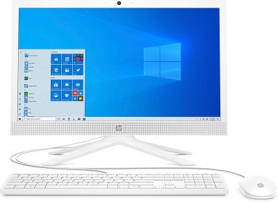 Komputer PC HP 21-B0004NG All-in-One Intel Celeron J4025, 8GB DDR4 RAM, 256 GB SSD, Intel UHD, DVD, Windows 10, 21 cali ekran