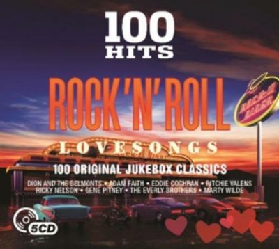 Various Artists - 100 Hits Rock N Roll Love Songs Adam Faith Eddie Cochran 5xCD