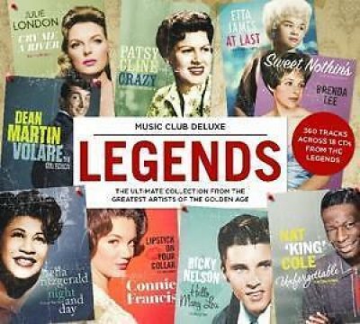 Music Club Deluxe Legends (Ella Fitzgerald,Patsy Cline, Conny Francis) 18xCD NEU