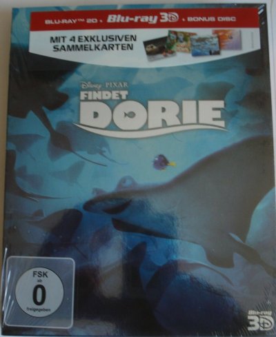 Findet Dorie 3D und 2D Blu Ray 2017