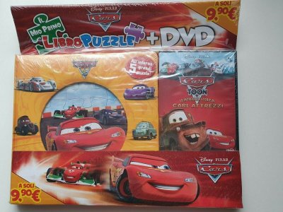 Cars Toon - Le Incredibili Storie Di Carl Attrezzi DVD + Libro Puzzle NUOVO NEW