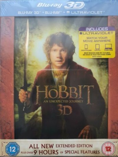 The Hobbit: An Unexpected Journey - Extended Ed Blu-ray 3D + Blu-ray 2013