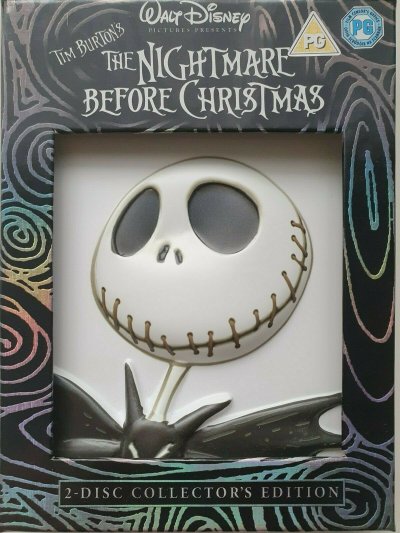 The Nightmare Before Christmas DVD 2008 Henry Selick cert PG 2 discs VERY GOOD