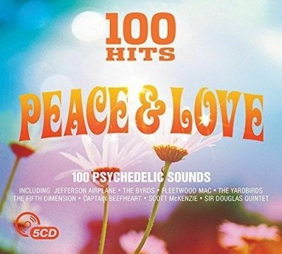 Various ‎– 100 Hits Peace & Love 5xCD Jefferson Airplane Fleetwood Mac The Byrds